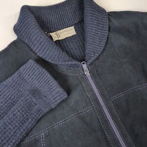 Paul Fourticq‎ French Designer Vintage Suede Full Zip Jacket Medium